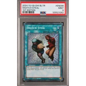 SNATCH STEAL 1ST EDITION 2024 YU-GI-OH! BLTR #EN096 MINT 9